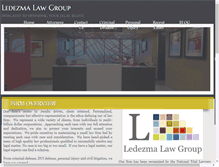 Tablet Screenshot of ledezmalaw.com